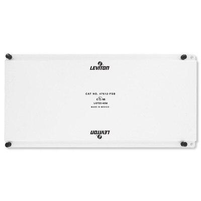 Leviton Structured Media Center Universal Security Plate, Full Width